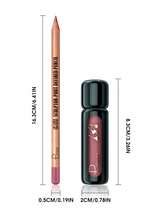 2pcs Lip Liner Pencil Set Waterproof 03+02