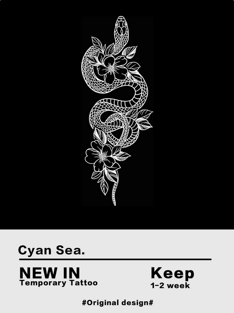 1-3 Spiral Snake In Flowers, Suitable For Daily Use