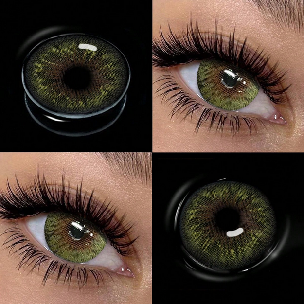 1 Pair Of Natural Color Soft Contact Lenses