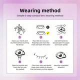 1 Pair Of Natural Color Soft Contact Lenses