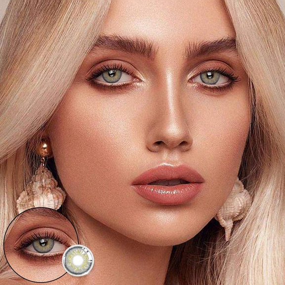 1 Pair Soft Colored Contact Lenses 1 Year Disposable Fashion Makeup Lenses Halloween