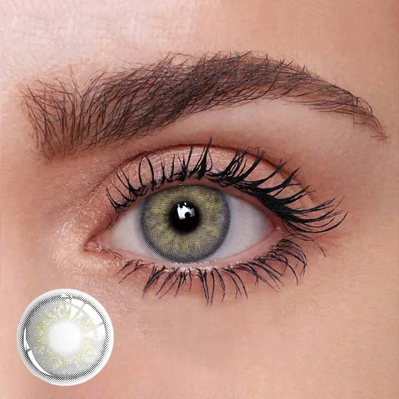 1 Pair Soft Colored Contact Lenses 1 Year Disposable Fashion Makeup Lenses Halloween