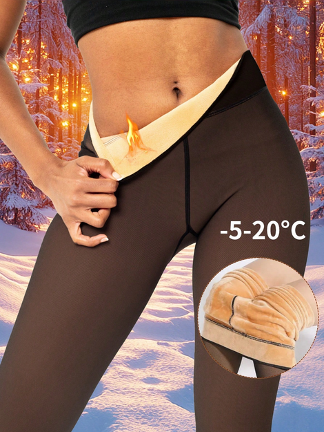 1 Pc Women's Plus Size 210g/300g Autumn And Winter Thick Warm Pantyhose Women's Warm High Elasticity