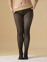 1 Pc Women's Plus Size 210g/300g Autumn And Winter Thick Warm Pantyhose Women's Warm High Elasticity