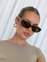 1PC Rectangular Sunshade Fashion Glasses, Fashionable Square Leopard Print Men's