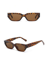 1PC Rectangular Sunshade Fashion Glasses, Fashionable Square Leopard Print Men's