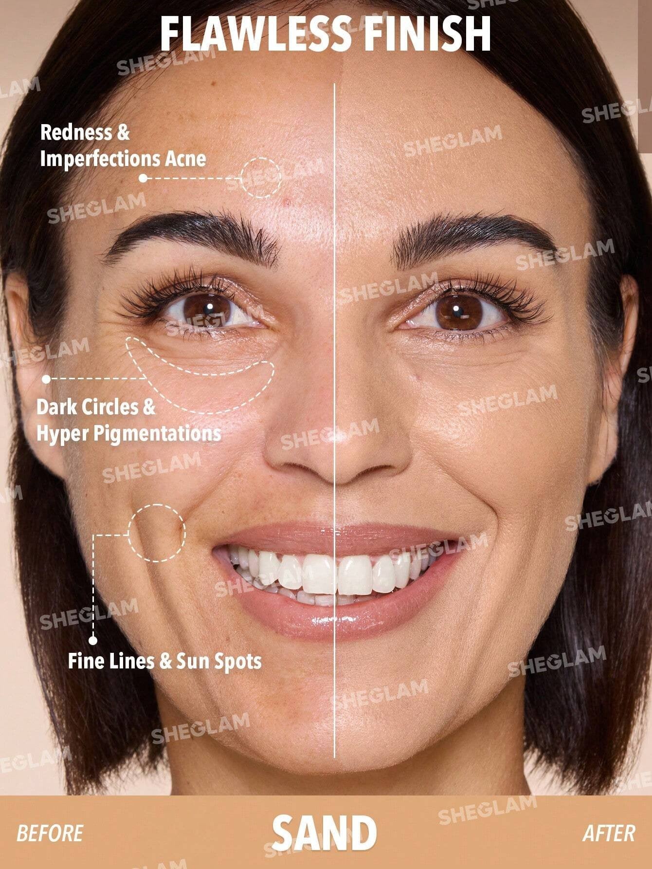 SHEGLAM Skin Magnet High Coverage Foundation Stick-Sand