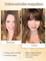 1pc Synthetic Air Bangs Wigs  Hair Women Girl Natural Short Fake Bangs Black Hair
