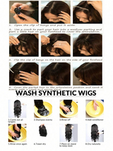 1pc Synthetic Air Bangs Wigs  Hairpieces Hair Women Girl Black Hair Brown