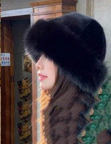 1pc Women Winter Furry Hat, European &amp; Korean Style Warm Headwear, Solid Color Cute &amp; Versatile
