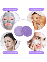 20-Count Natural Facial Sponges, Beauty Spa Sponges For Facial Cleansing Exfoliation And Makeup Remover