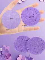 20-Count Natural Facial Sponges, Beauty Spa Sponges For Facial Cleansing Exfoliation And Makeup Remover