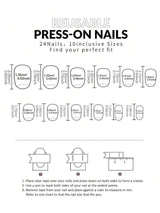 24Pcs Short Oval White French Nail &amp; Heart Pattern Tip Short Press On Nails