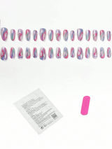 24pcs Almond-Shaped Nail Stickers