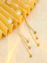 2Pcs Original Design Roman Numerals Chain Earrings