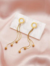 2Pcs Original Design Roman Numerals Chain Earrings