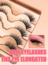 5 Pairs Of Half-Eye False Eyelashes Strip Lashes