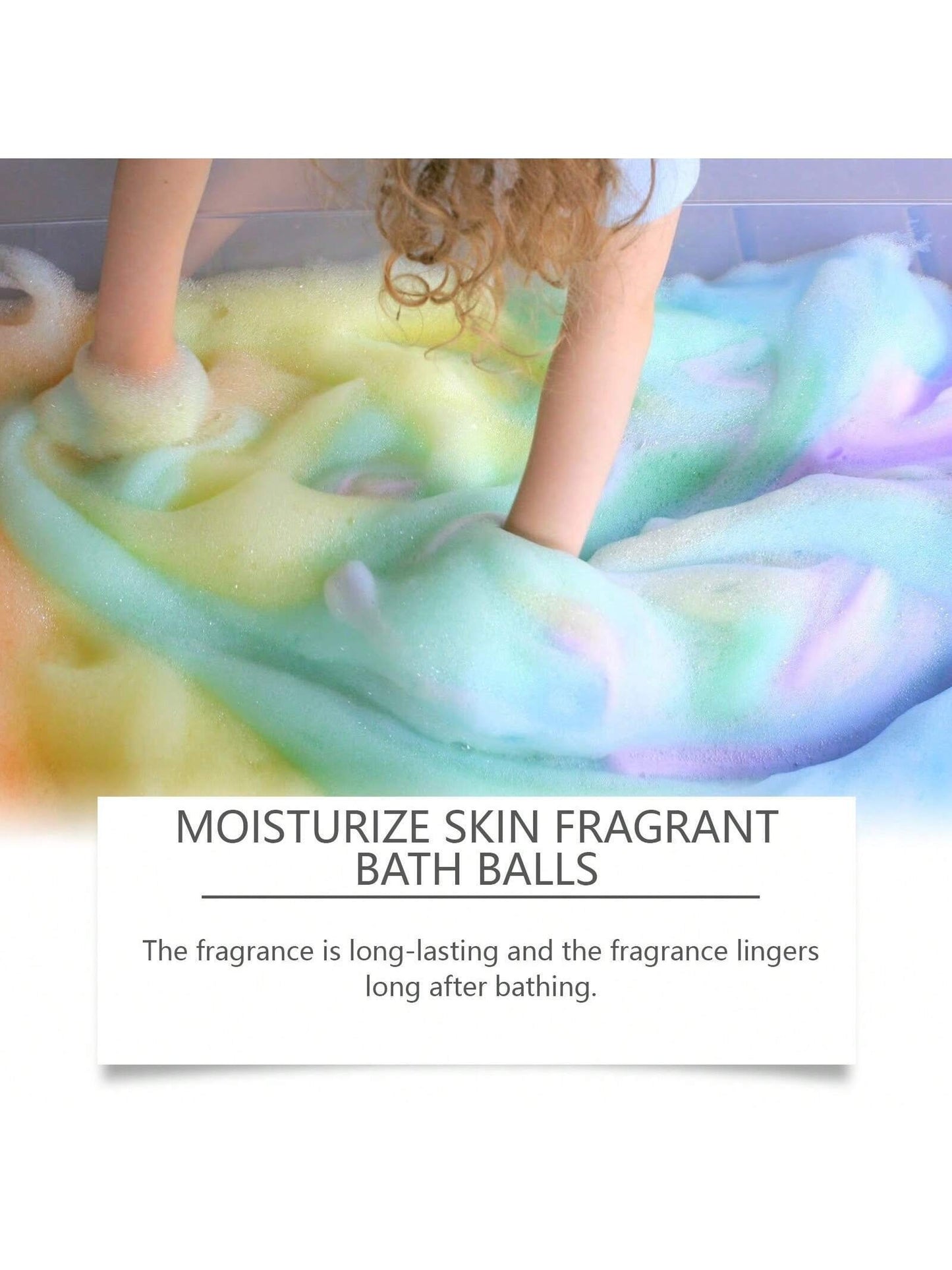 6pcs Bath Bubble Balls, Fragrant And Moisturizing, Long-Lasting Floral Scent, Plant Based Cleansing For Skin