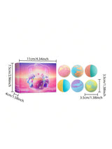 6pcs Bath Bubble Balls, Fragrant And Moisturizing, Long-Lasting Floral Scent, Plant Based Cleansing For Skin