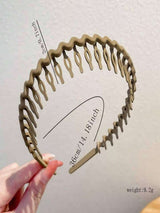9pcs Solid Wave-Shape Hair Claw Casual
