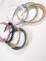 9pcs Solid Wave-Shape Hair Claw Casual