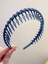 9pcs Solid Wave-Shape Hair Claw Casual