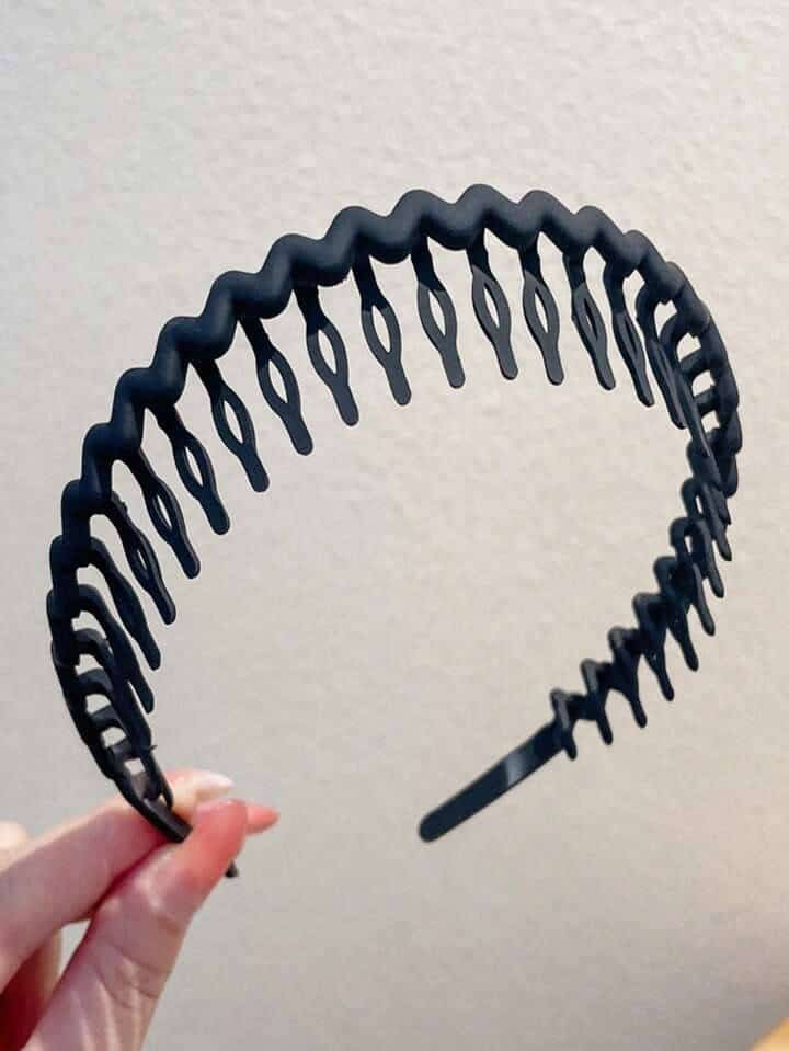 9pcs Solid Wave-Shape Hair Claw Casual