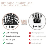 Azenlo 120pcs/Set Individual Cluster False Eyelashes, DIY Eyelash Extension 10-16mm