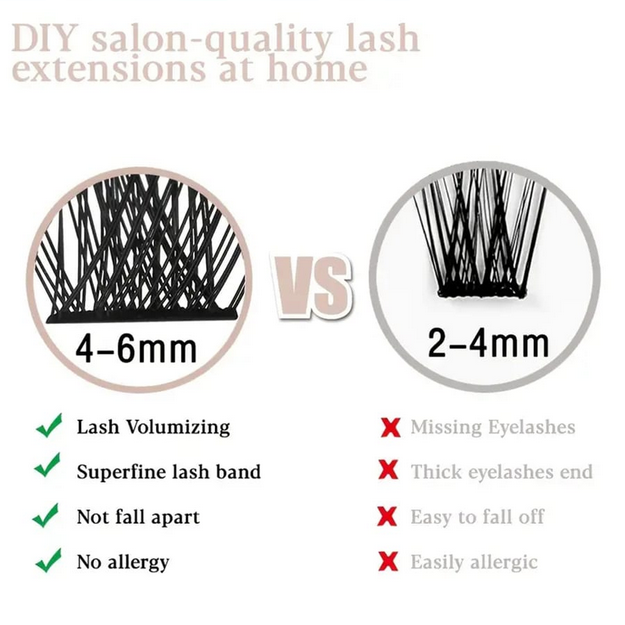 Azenlo 120pcs/Set Individual Cluster False Eyelashes, DIY Eyelash Extension 10-16mm