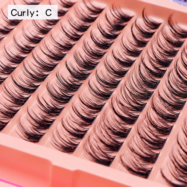 Azenlo 120pcs/Set Individual Cluster False Eyelashes, DIY Eyelash Extension 10-16mm