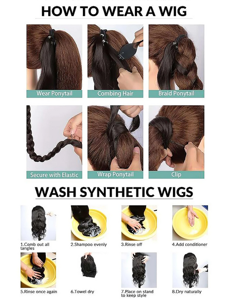 Extension With Hair Tie Straight Wrap Around Hair Extensions
