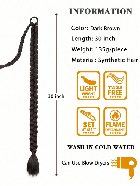 Extension With Hair Tie Straight Wrap Around Hair Extensions