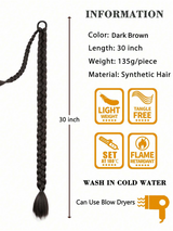 Extension With Hair Tie Straight Wrap Around Hair Extensions