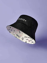 FRIENDS X SHEIN Letter &amp; Star Pattern Bucket Hat Street