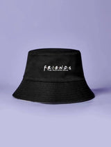 FRIENDS X SHEIN Letter &amp; Star Pattern Bucket Hat Street