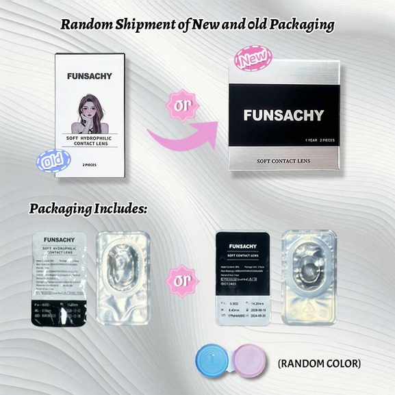 FUNSACHY Brown Colored Contact Lenses, 14.5mm Natural Soft Disposable Contact Lenses