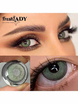 Freshlady Moss Colored Contact Lenses 1 Year Olive Green