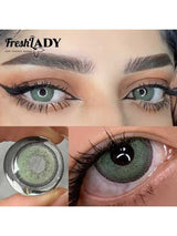 Freshlady Moss Colored Contact Lenses 1 Year Olive Green