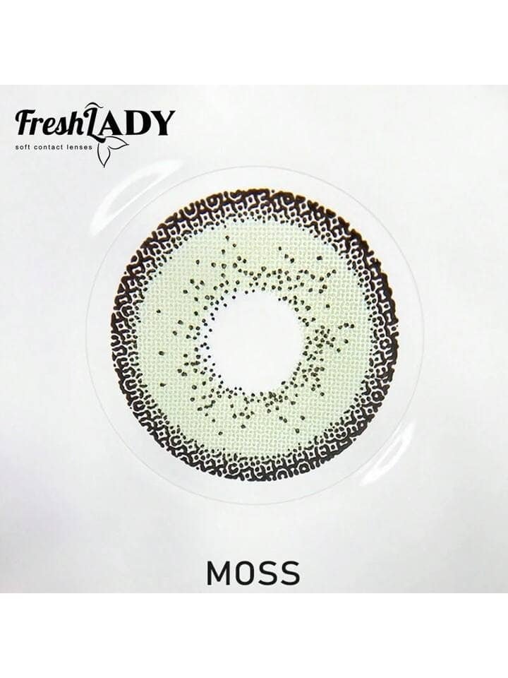 Freshlady Moss Colored Contact Lenses 1 Year Olive Green
