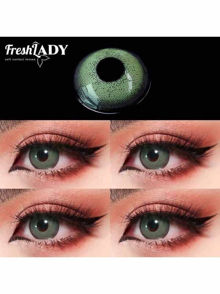 Freshlady Moss Colored Contact Lenses 1 Year Olive Green