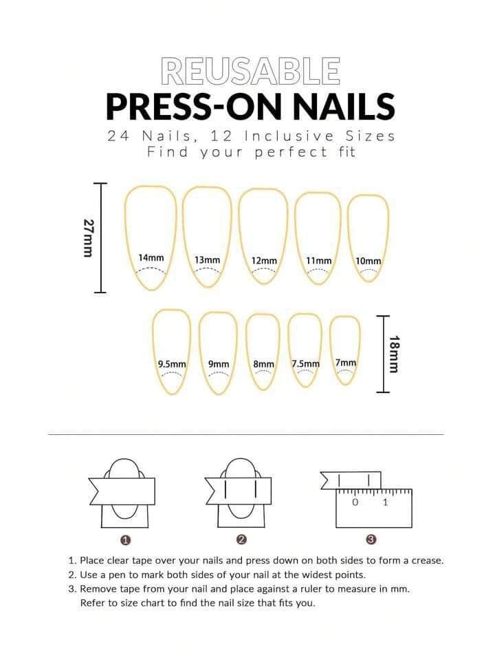 Get Glamorous With 24pcs White And Blue Flower Design Press On Nails