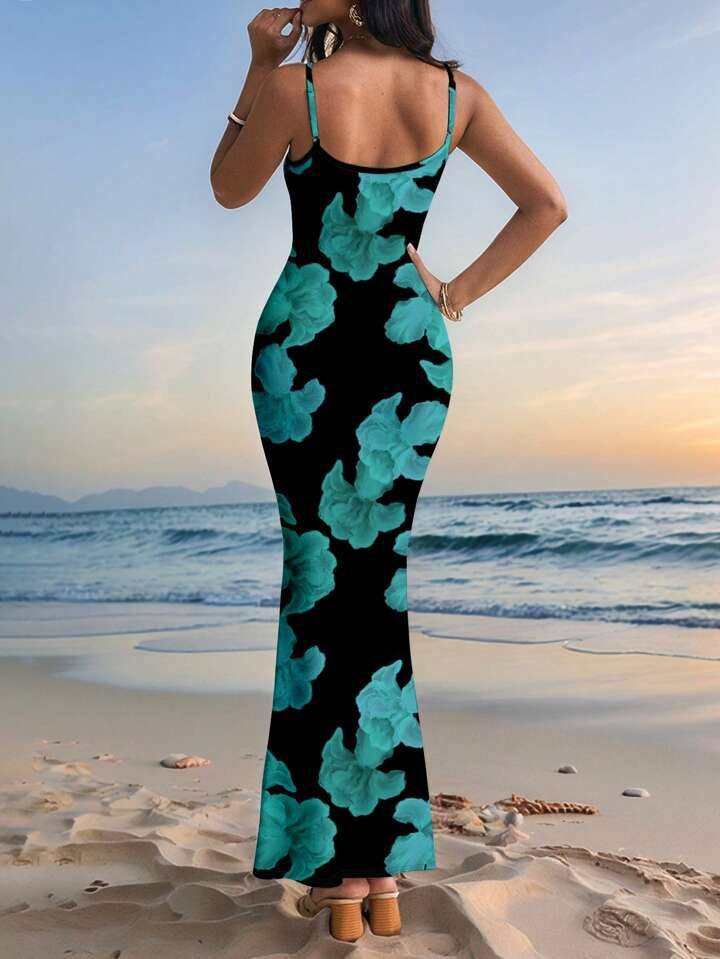 Glamance Livia Canto Studio Floral Print Elegant Vacation Beach Romantic Bodycon Women's