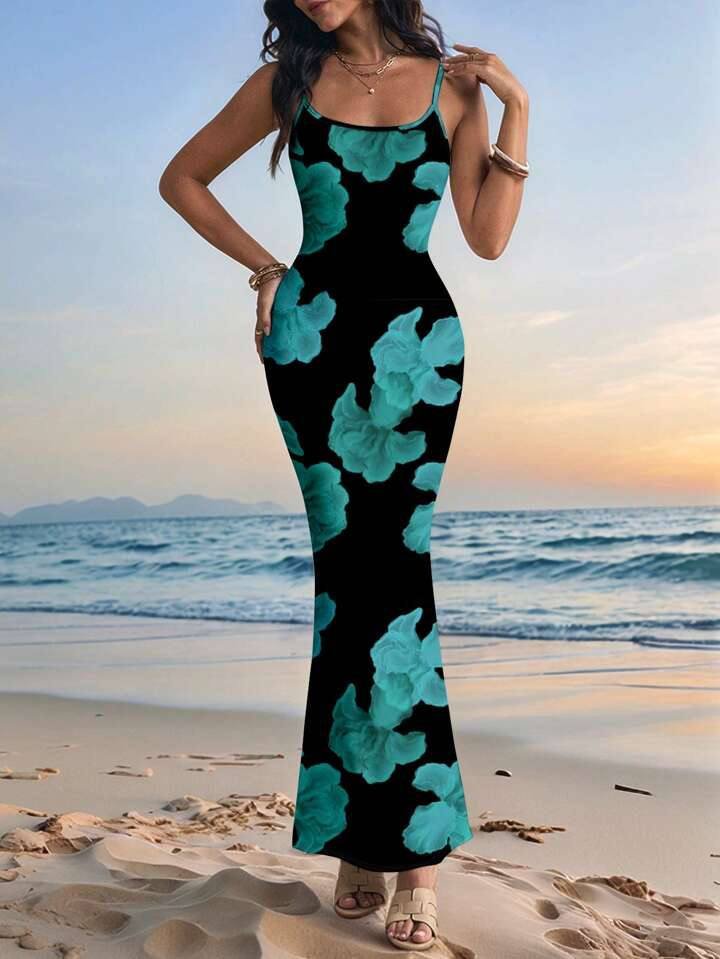 Glamance Livia Canto Studio Floral Print Elegant Vacation Beach Romantic Bodycon Women's