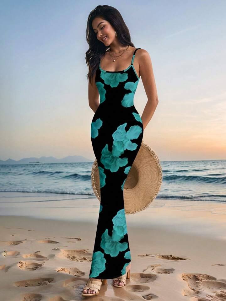 Glamance Livia Canto Studio Floral Print Elegant Vacation Beach Romantic Bodycon Women's