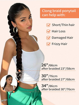 Hair Extensions With Hair Tie Soft Synthetic Straight Hair Wrap