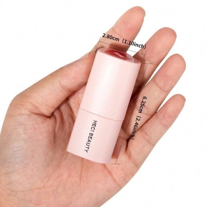 Heart-shaped 3-in-1 Cream Blush Stick pink Bubble