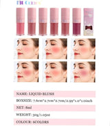 Highly Pigmented Liquid Blush, -Wearing Brightening