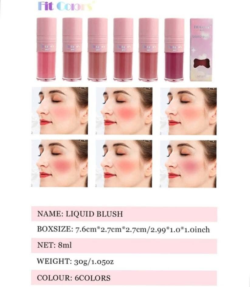 Highly Pigmented Liquid Blush, -Wearing Brightening