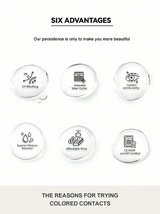 Lalens Green Brown Color Contact Lenses, Half-Yearly Disposable, Suitable For Dark Brown Eyes