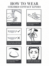 Lalens Green Brown Color Contact Lenses, Half-Yearly Disposable, Suitable For Dark Brown Eyes